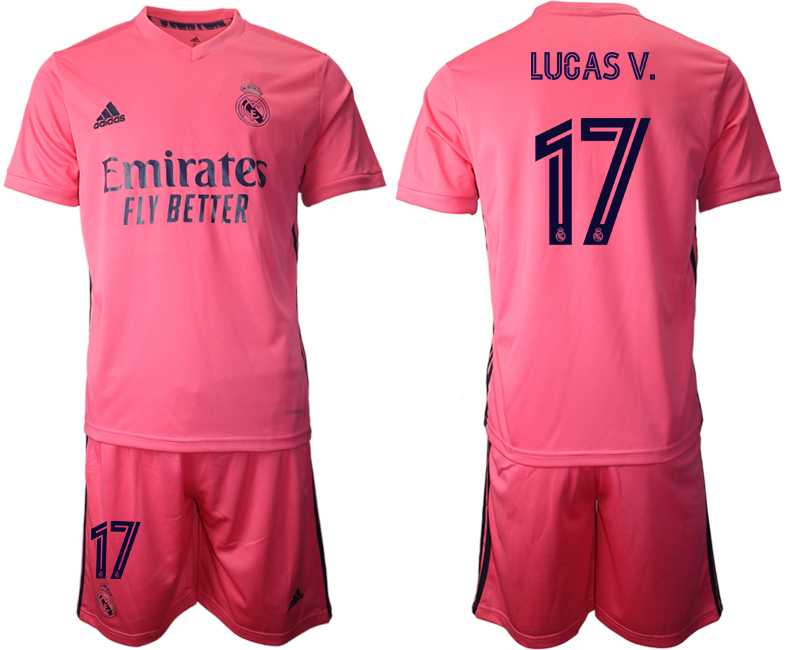 Men 2020-2021 club Real Madrid away #17 pink Soccer Jerseys